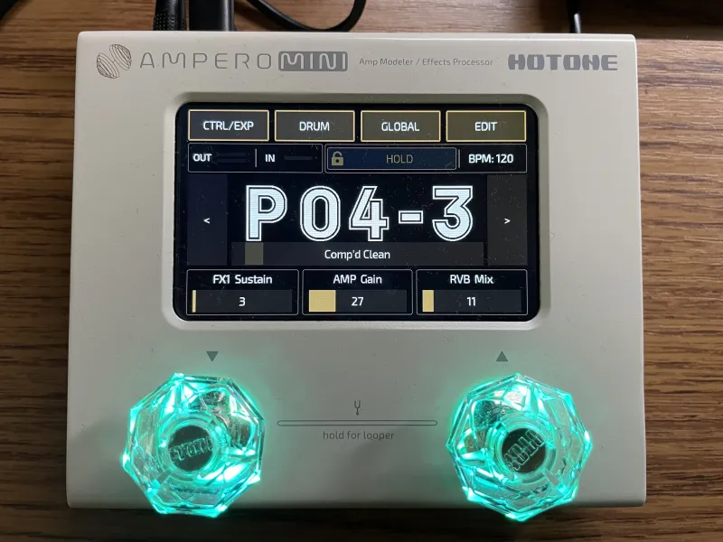 Hotone Ampero mini Multieffekt