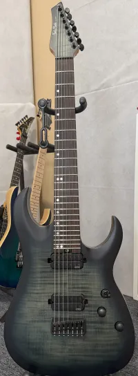 Harley Benton Amarok-7 BKNT Flame Burst Elektromos gitár 7 húros - Valkó Rómeó [Ma, 10:28]