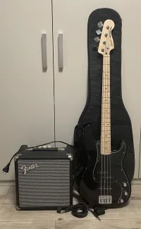Squier Affinity Series Precision Bass PJ Pack MN Black
