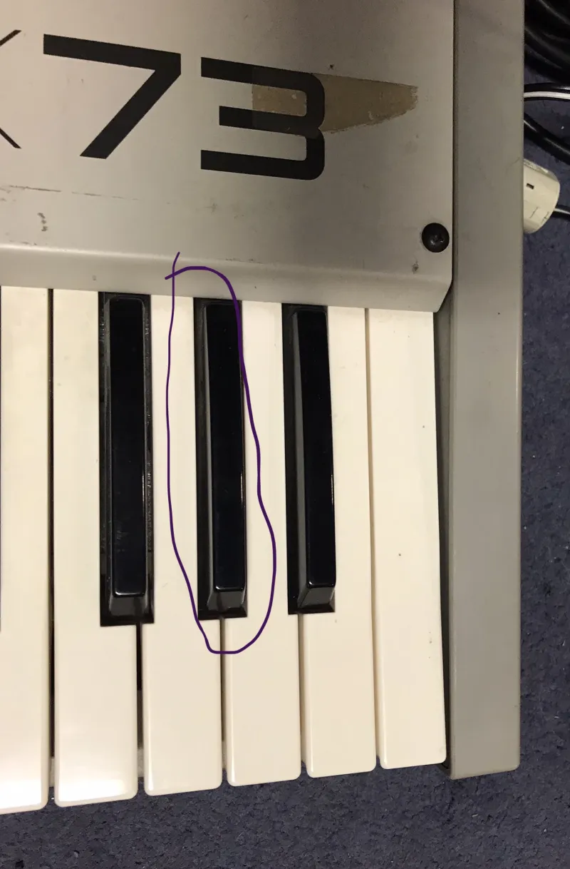 Akai MX73 MIDI keyboard