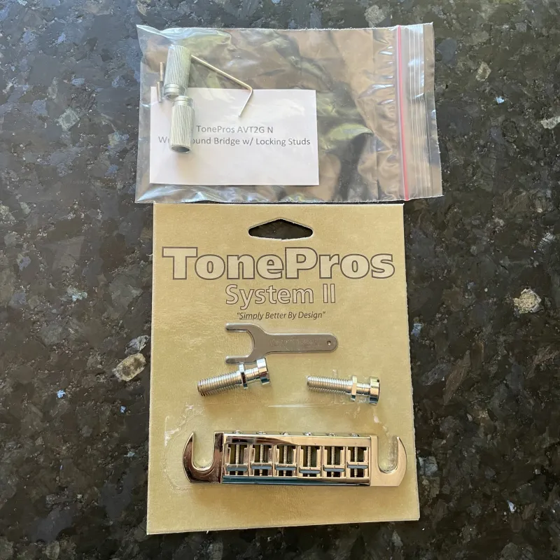 TonePros AVT2G N Wraparound Bridge Pickup bridge