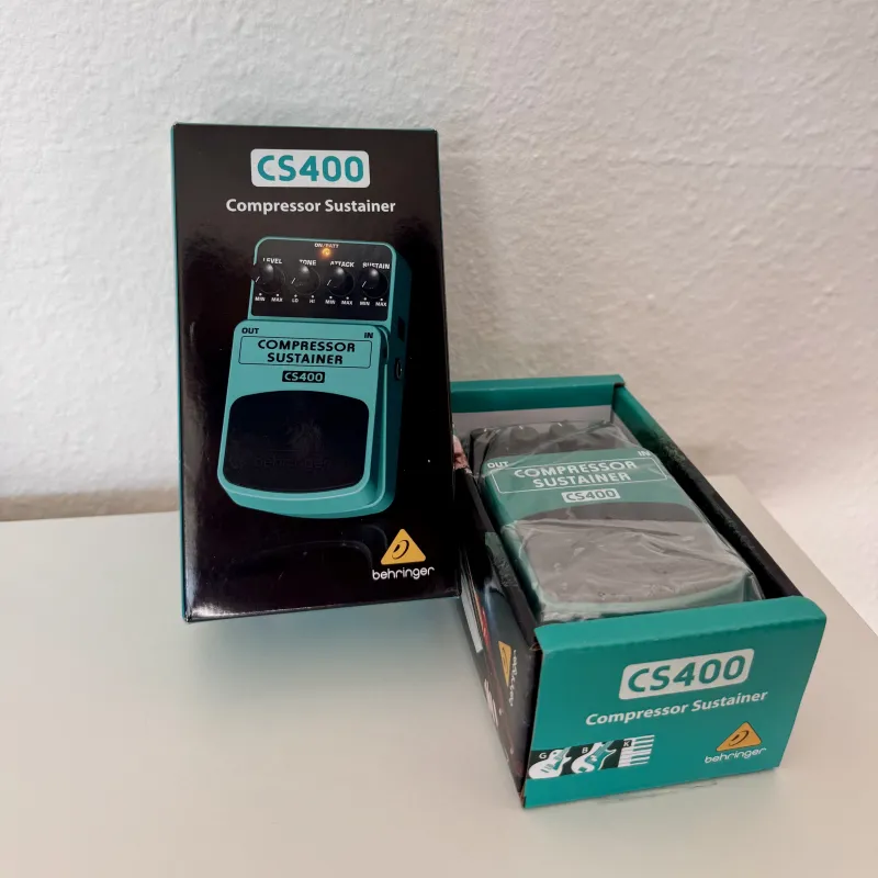 Behringer CS400 compressor  sustainer Kompresszor Effekt Pedal