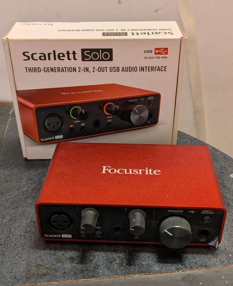 scarlett Focusrite  Solo 3. generáció External sound card