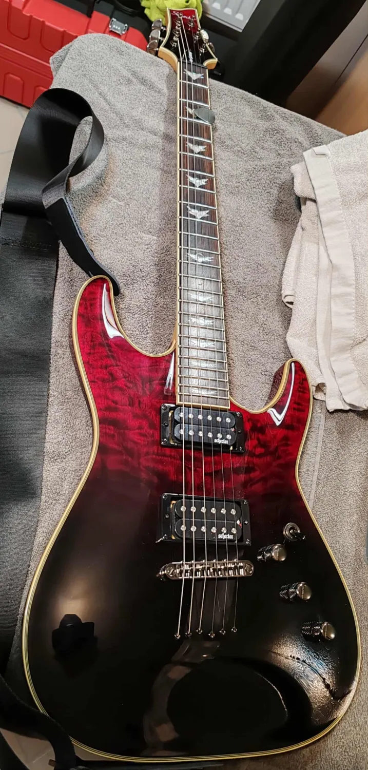 Schecter Omen Extreme 6 Blood Burst Elektromos gitár