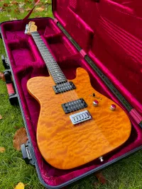 Fender American Deluxe Telecaster QMT HH 2004 Amber