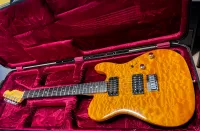 Fender American Deluxe Telecaster QMT HH 2004 Amber Electric guitar - TORAC [December 25, 2025, 10:04 am]