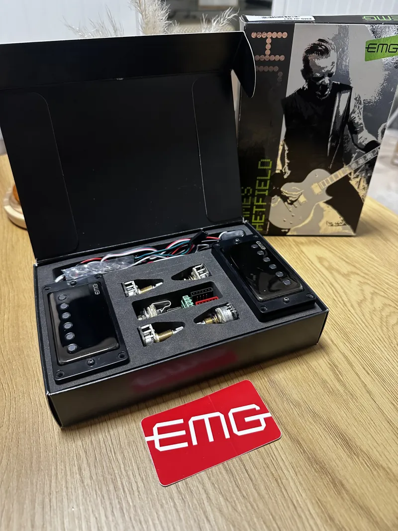 EMG JAMES HETFIELD SET BLACK CHROME aktív Hangszedő szett EMG JAMES HETFIELD SET BLACK CHROME aktív Hangszedő szett
