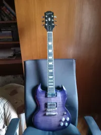 Epiphone SG Modern Figured Purple Burst Elektromos gitár - Music Man [Ma, 11:39]