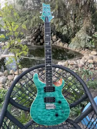 PRS SE Custom 24 Turquise Quilt Elektromos gitár - Music Man [Ma, 14:21]