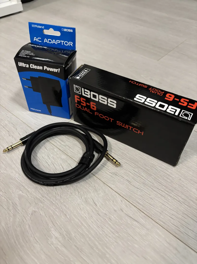 BOSS FS-6 Dual foot switch+ PSA 9v adapter Pedál