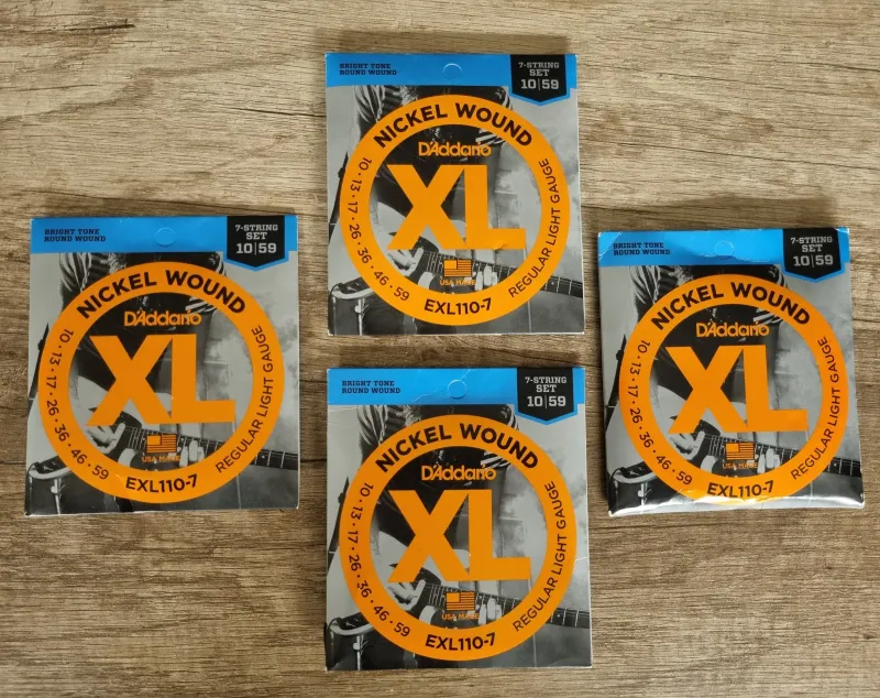 DAddario XL EXL110-7 Nickel Wound 7 Elektromos gitár 7 húros