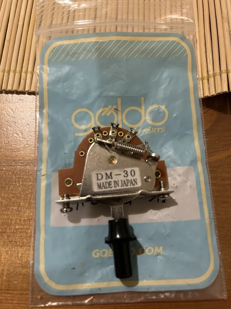 Göldo DM-30 telecaster kapcsoló selector de pastillas