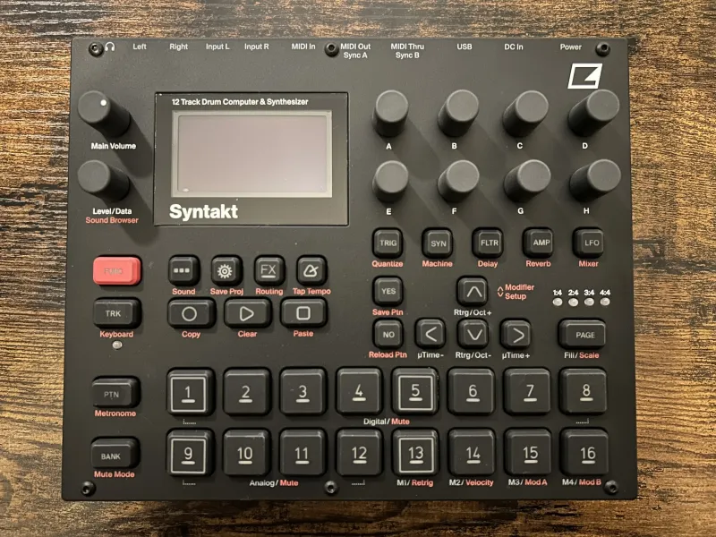 Elektron Syntakt Szintetizátor