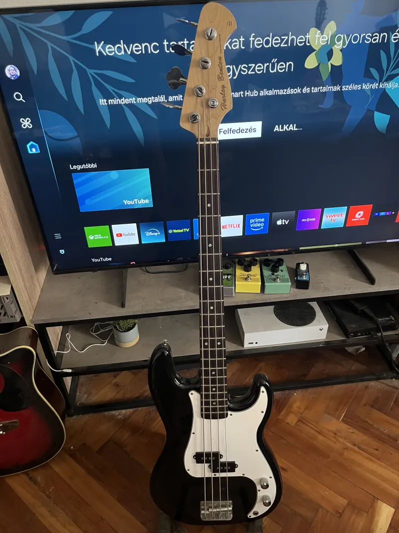 Harley Benton PB-20BK Bass Gitarre