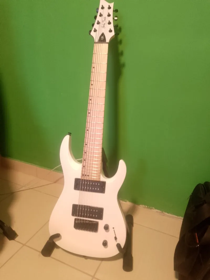 Harley Benton R-485 MN WH Progressive series Electric guitar 8 strings