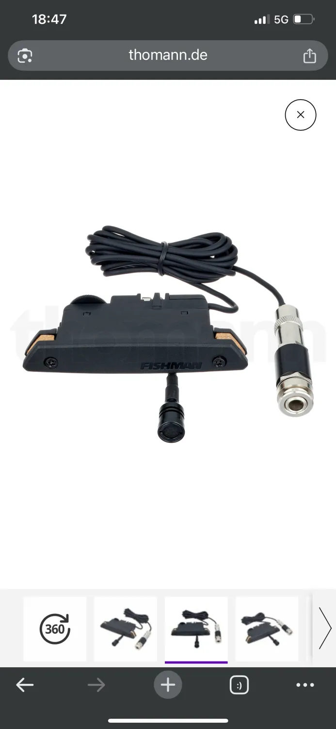 Fishman Rare earth  mic blend  akusztikus gitár Hangszedő