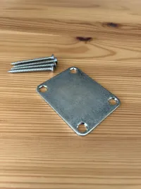 Gotoh Neck plate aged chrome with screws