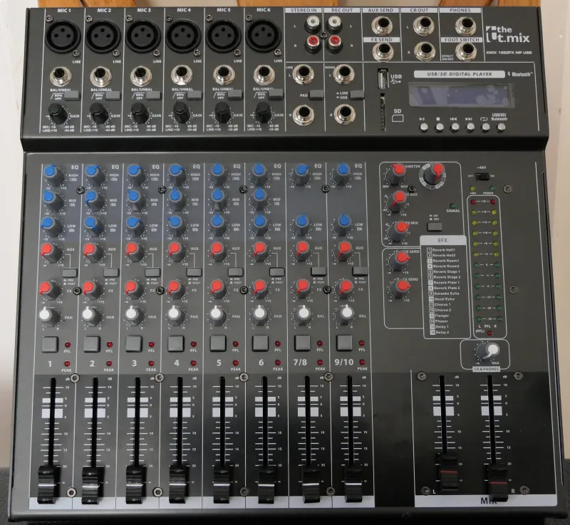 Thomann T.mix xmix 1202 FXMP USB Keverő
