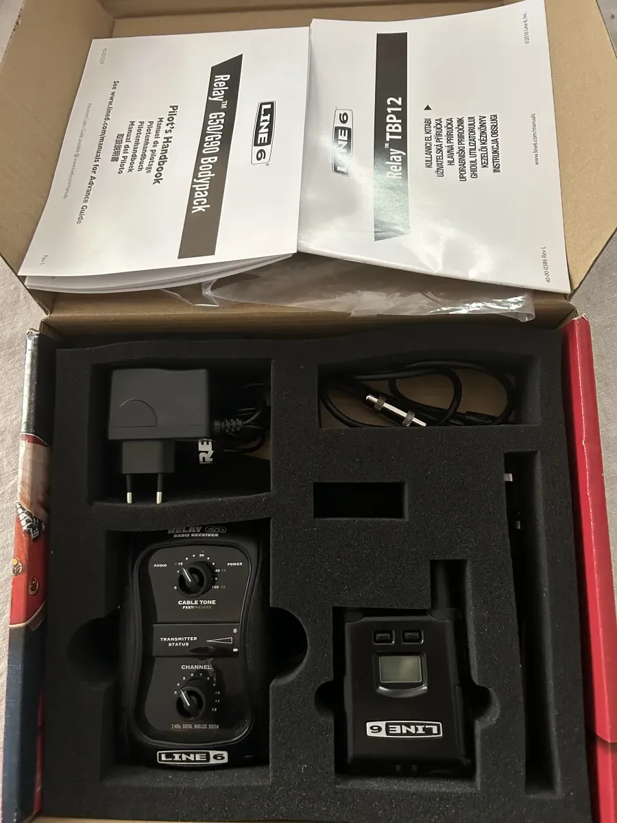 Line6 Line 6 Relay G50 gitáros vezeték nélküli szett Sistema de guitarra y micrófono inalámbrico