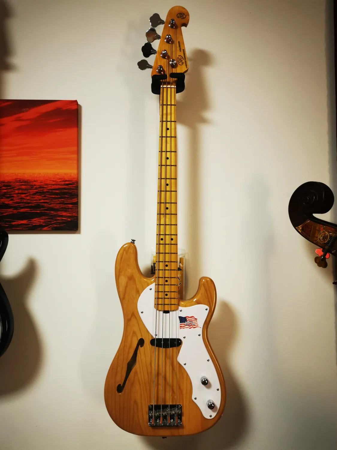 SX SBA2PH Vintage Natural Basszusgitár
