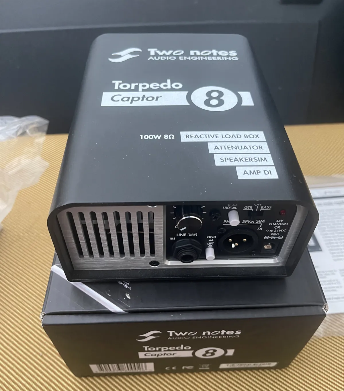 Two Notes Torpedo Captor 8ohm Reactive boxattenuator Load box