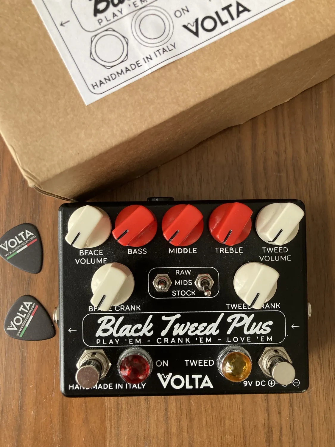 Volta Custom Electronics Black Tweed PLUS Overdrive
