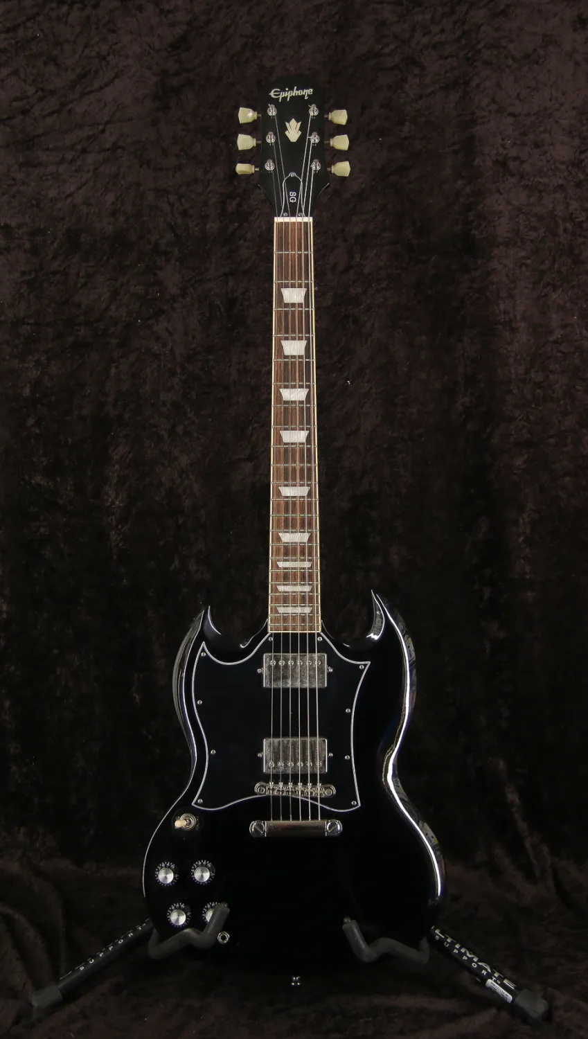 Epiphone SG Standard Ebony MIC 2022 LH Elektromos gitár