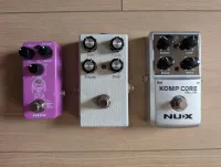- Noname Boost, Nux Komp., Nux Delay, Mooer reverb