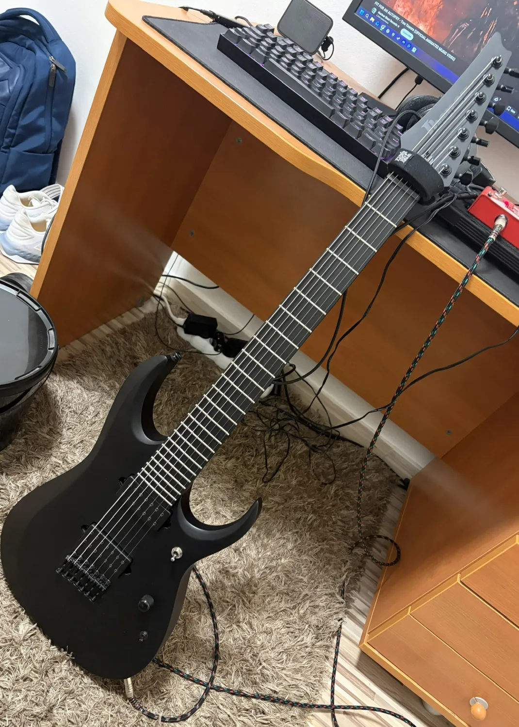 Ibanez Rgdrb71-bk Elektromos gitár 7 húros