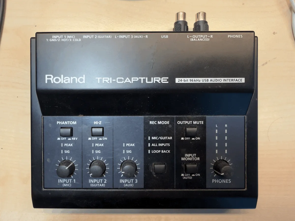 Roland Tri-Capture External sound card