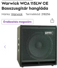 Warwick Wca 115 lw ce Bass box - csimaszka [Yesterday, 4:46 pm]