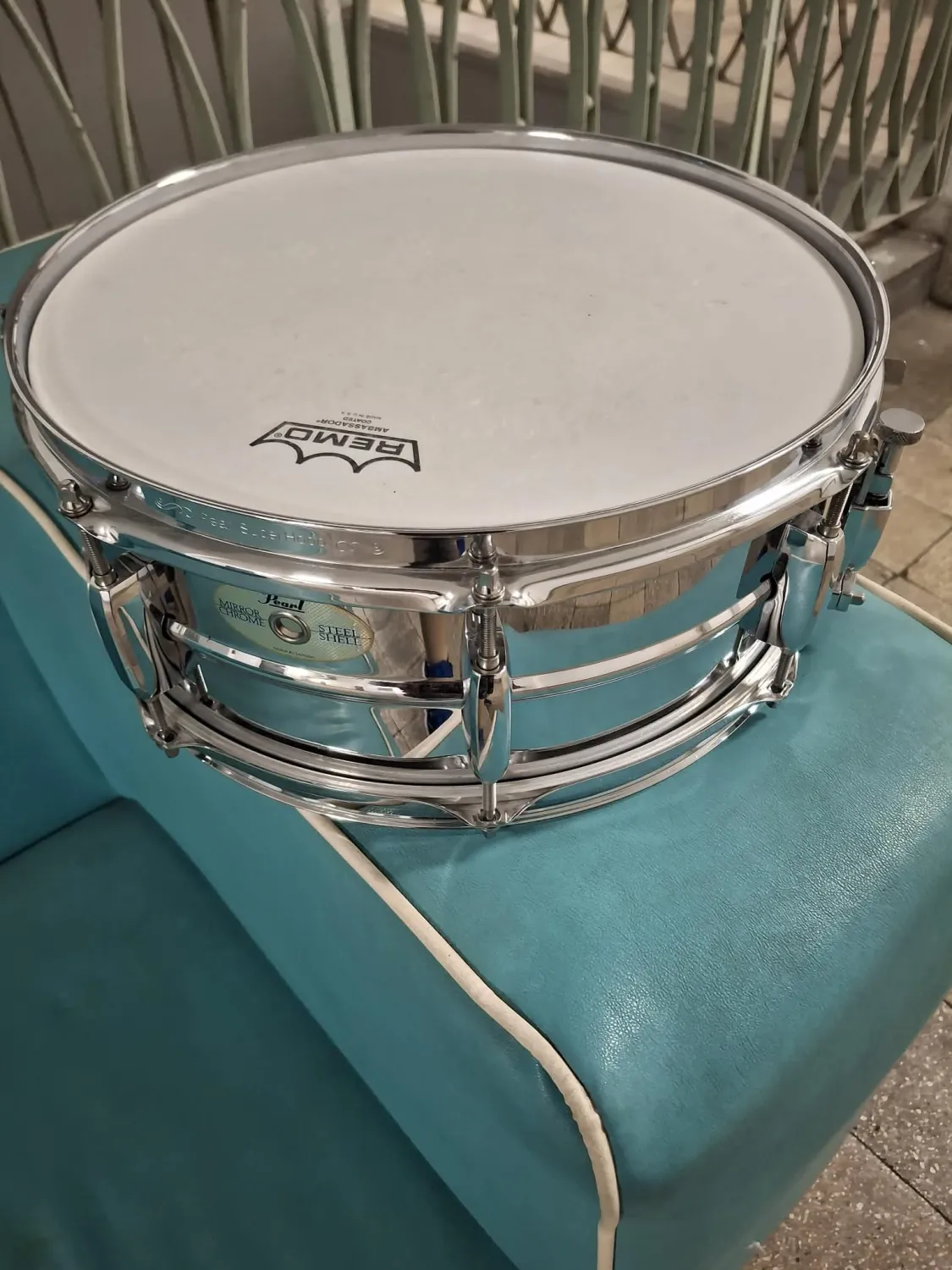 PEARL Mirror Chrome Steel Shell 14 Snare Drum