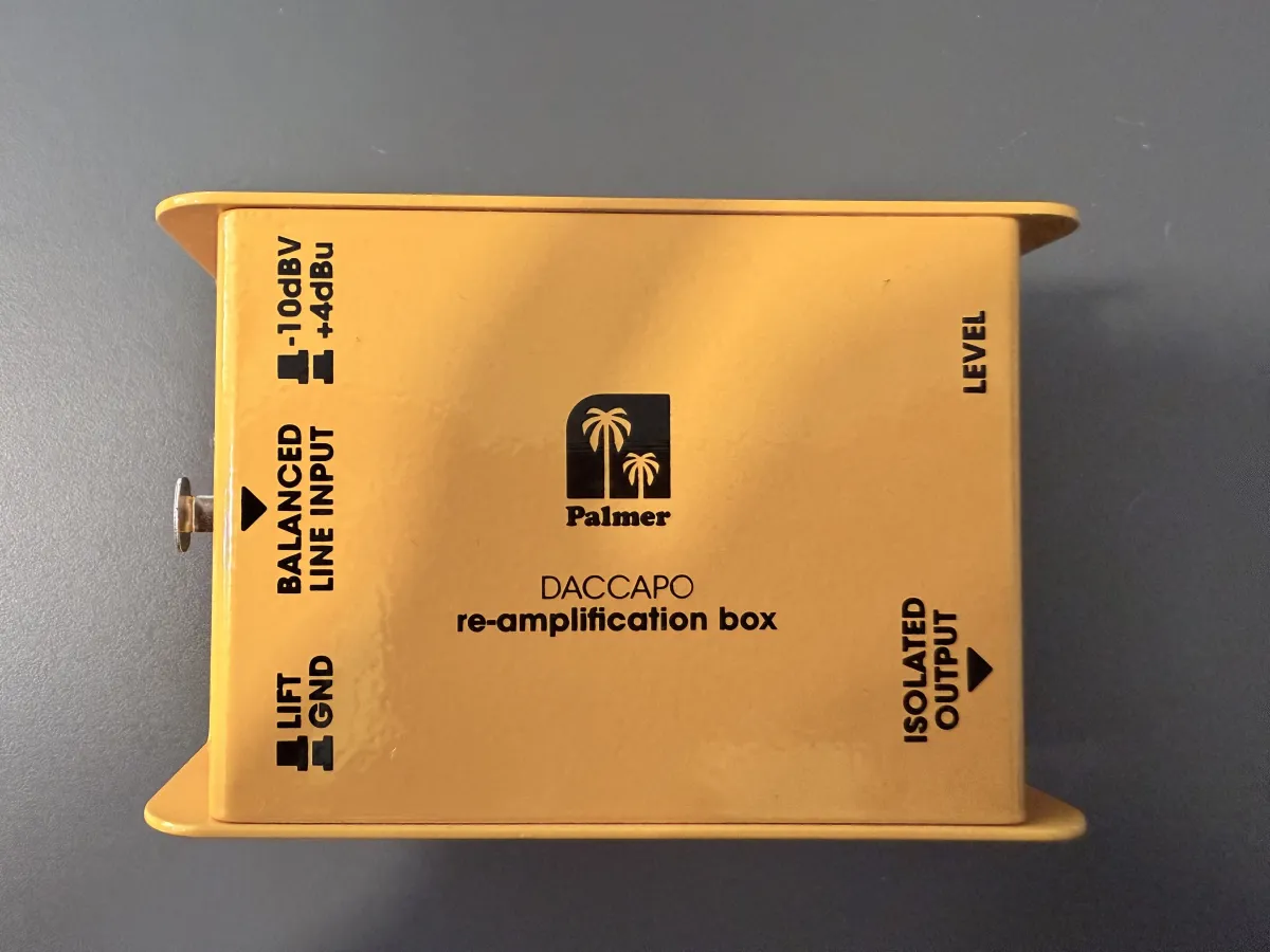 Palmer DACCAPO re-amplification box  Reamp Box Di-box