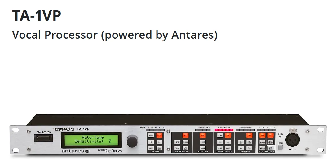 Tascam TA-1VP Gesangsprozessor