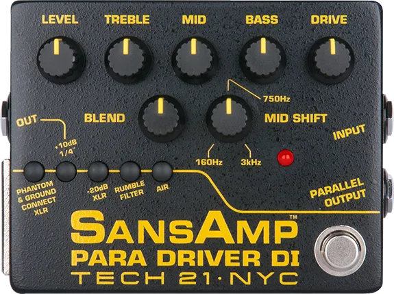TECH 21 Sansamp Para Driver V1-V2 Pedal