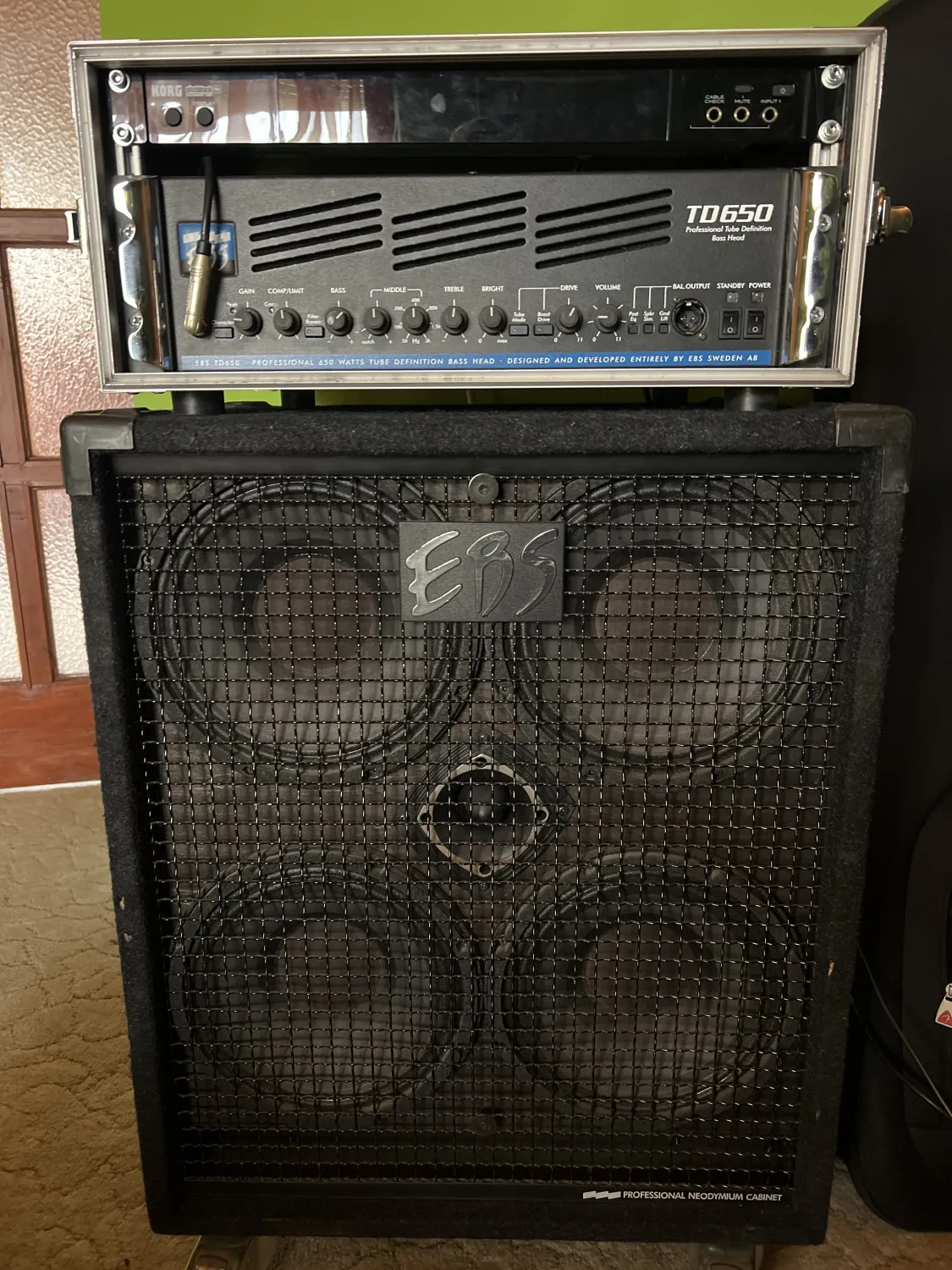 EBS TD 650+Neo láda Bass Kopfe und Truhe