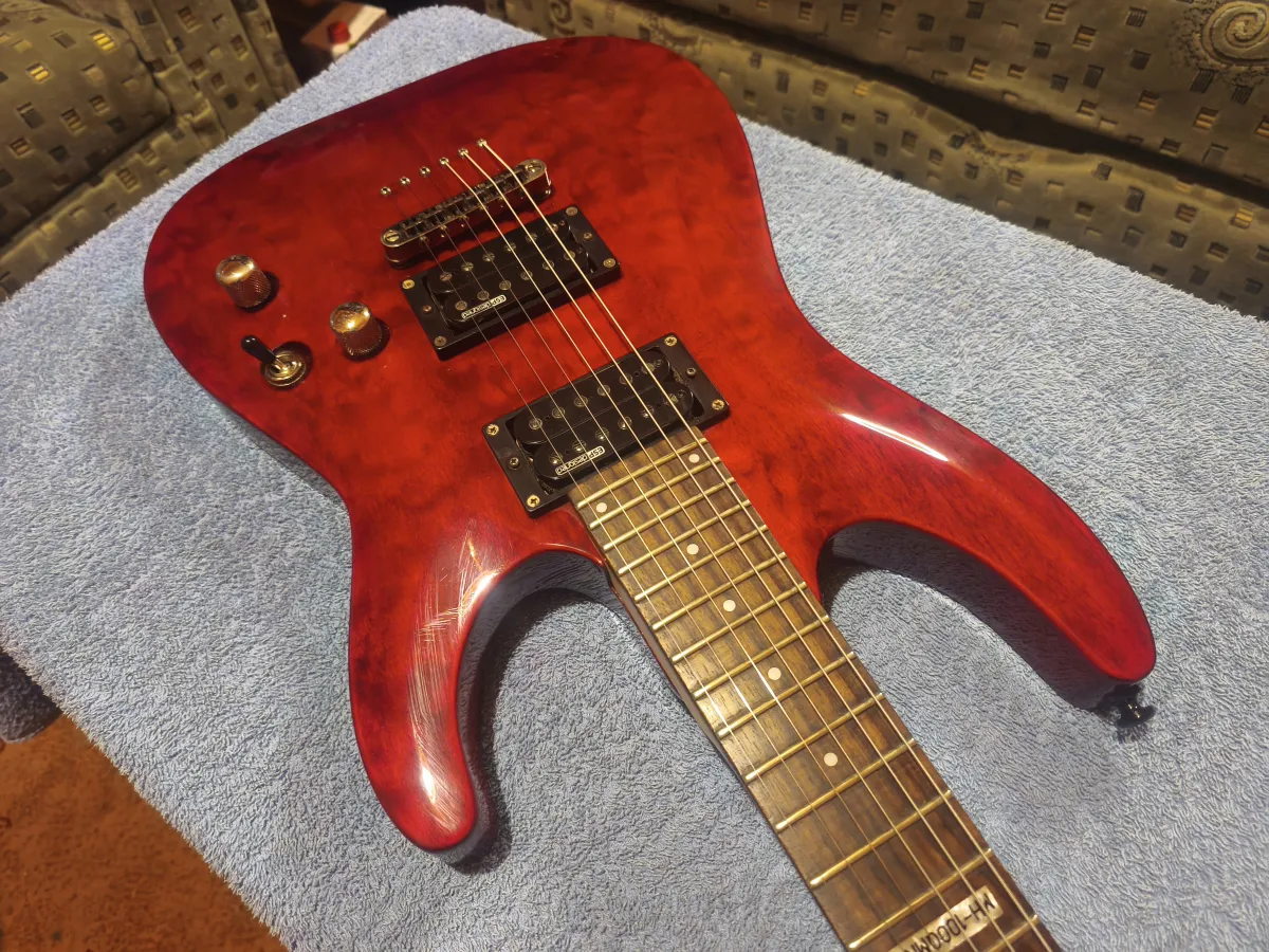 LTD MH100QMNT Elektromos gitár