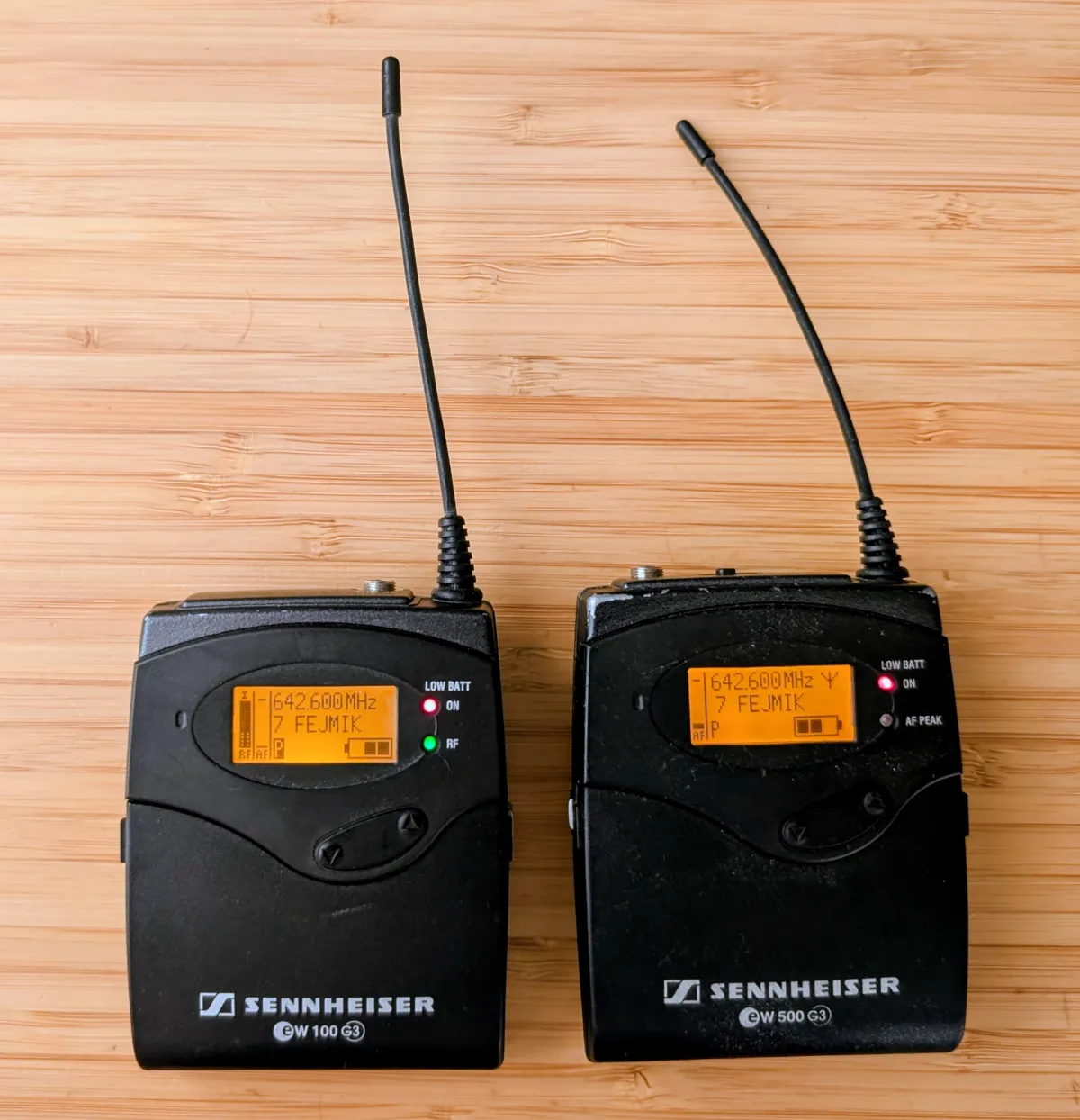 Sennheiser EW G3 SK500 + EK100 B sáv 626-668 MHz Adóvevő