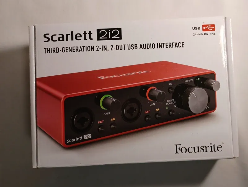 Focusrite Scarlett 2i2 3rd Gen USB hangkártya Audio interface