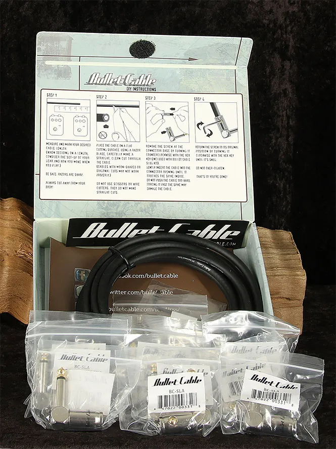 Bullet Cable Slug Connector Kit Gitárkábel