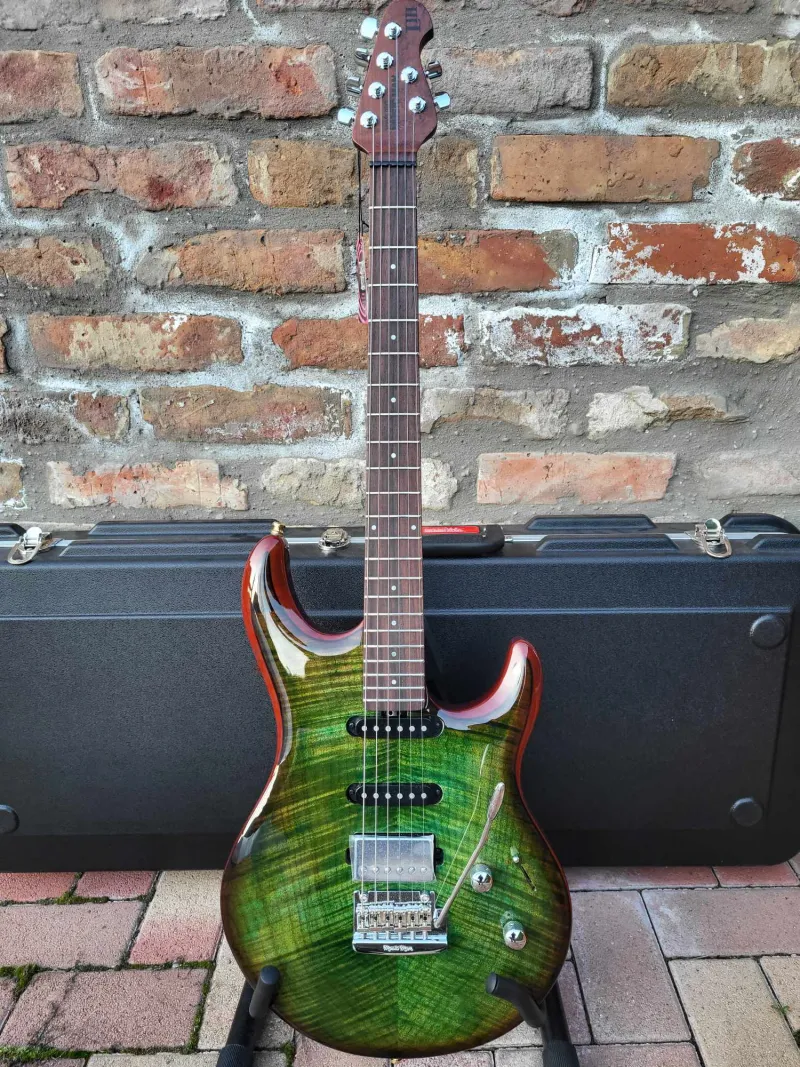 Music Man Luke III BFR Luscious Green Flame 2023 Elektromos gitár