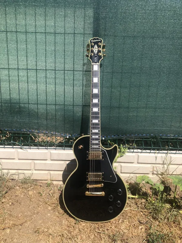 Epiphone Les Paul custom pro ebony Elektromos gitár