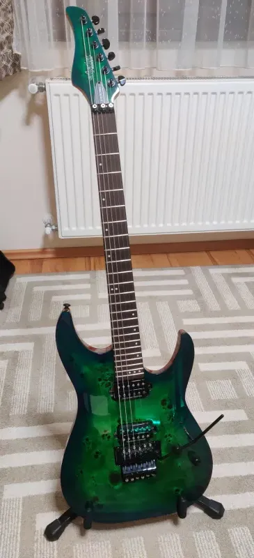 Schecter C6 FR Pro Aqua burst Elektromos gitár