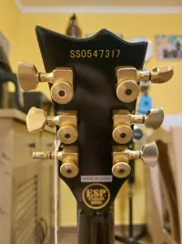 ESP Eclipse Standard Vintage Black + keménytok Elektromos gitár