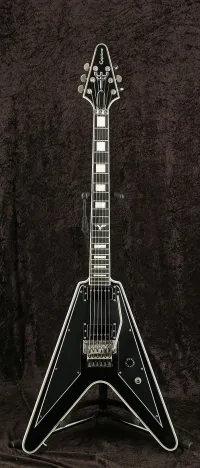 Epiphone Richie Faulkner Flying-V CLE Ebony 2017 Electric guitar - Vintage52 Hangszerbolt és szerviz [September 12, 2024, 11:00 am]