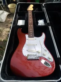 Fender American Standard Stratocaster Candy Cola Red Elektrická gitara - Music Man [July 1, 2024, 6:21 am]