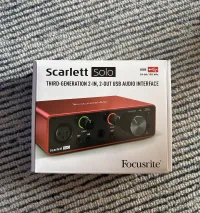 Focusrite Scarlett Solo 3.gen Sound card - Clayton [Day before yesterday, 8:45 pm]