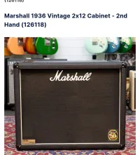 Marshall 1936 vintage Annyversari 50th. Reproduktor pre gitarovú skriňu - Attila Lampert [June 25, 2024, 7:57 pm]
