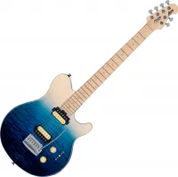 Sterling S.U.B. Axis AX3 Quilted Maple Spectrum Blue E-Gitarre - Geröly Szabolcs [June 23, 2024, 12:42 pm]