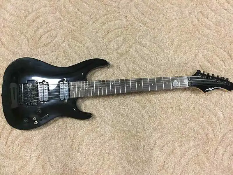 aria 7 string guitar